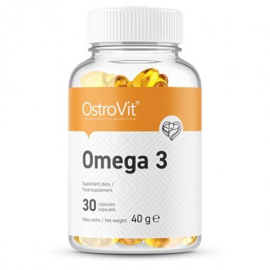 OstroVit Omega 3 30 капсул, жирні кислоти омега 3