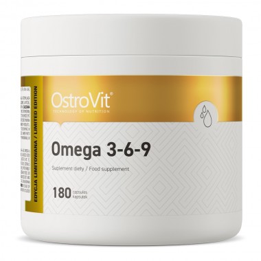 OstroVit Omega 3-6-9 180 капсул, жирні кислоти омега 3-6-9