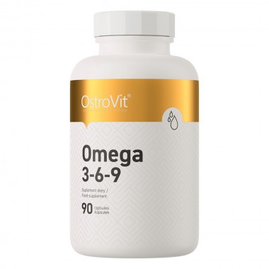 OstroVit Omega 3-6-9 90 капсул, жирні кислоти омега 3-6-9