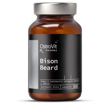 OstroVit Pharma Bison Beard 60 капсул, комплекс специально подобранных ингредиентов, включая витамины, минералы и растительные экстракты