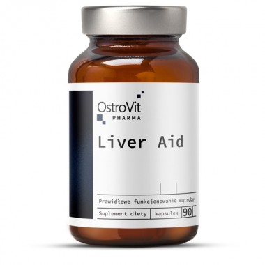 OstroVit Pharma Liver Aid 90 капсул, комплекс трав и биологических ингредиентов