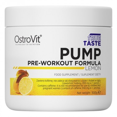 OstroVit PUMP Pre-Workout Formula 300 грам, предтренировочний комплекс