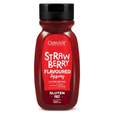 OstroVit Strawberry Flavoured Topping 320 ml