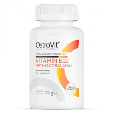 OstroVit Vitamin B12 Methylcobalamin 200 таблеток, метилкобаламін