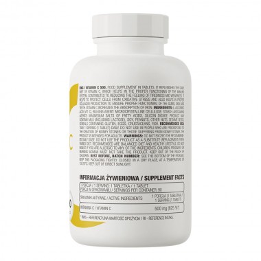 OstroVit Vitamin C 500 mg 90 таблеток, вітамін С