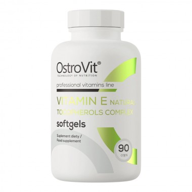 OstroVit Vitamin E Natural Tocopherols Complex 90 капсул, витамин Е с природным комплексом токоферолов и другими антиоксидантами