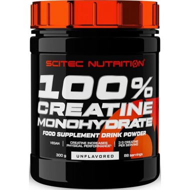 Scitec Nutrition 100% Creatine Monohydrate 300 грамм, моногидрат креатина