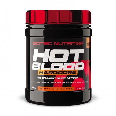 Scitec Nutrition Hot Blood Hardcore 375 грам, напій перед тренуванням без стимуляторів